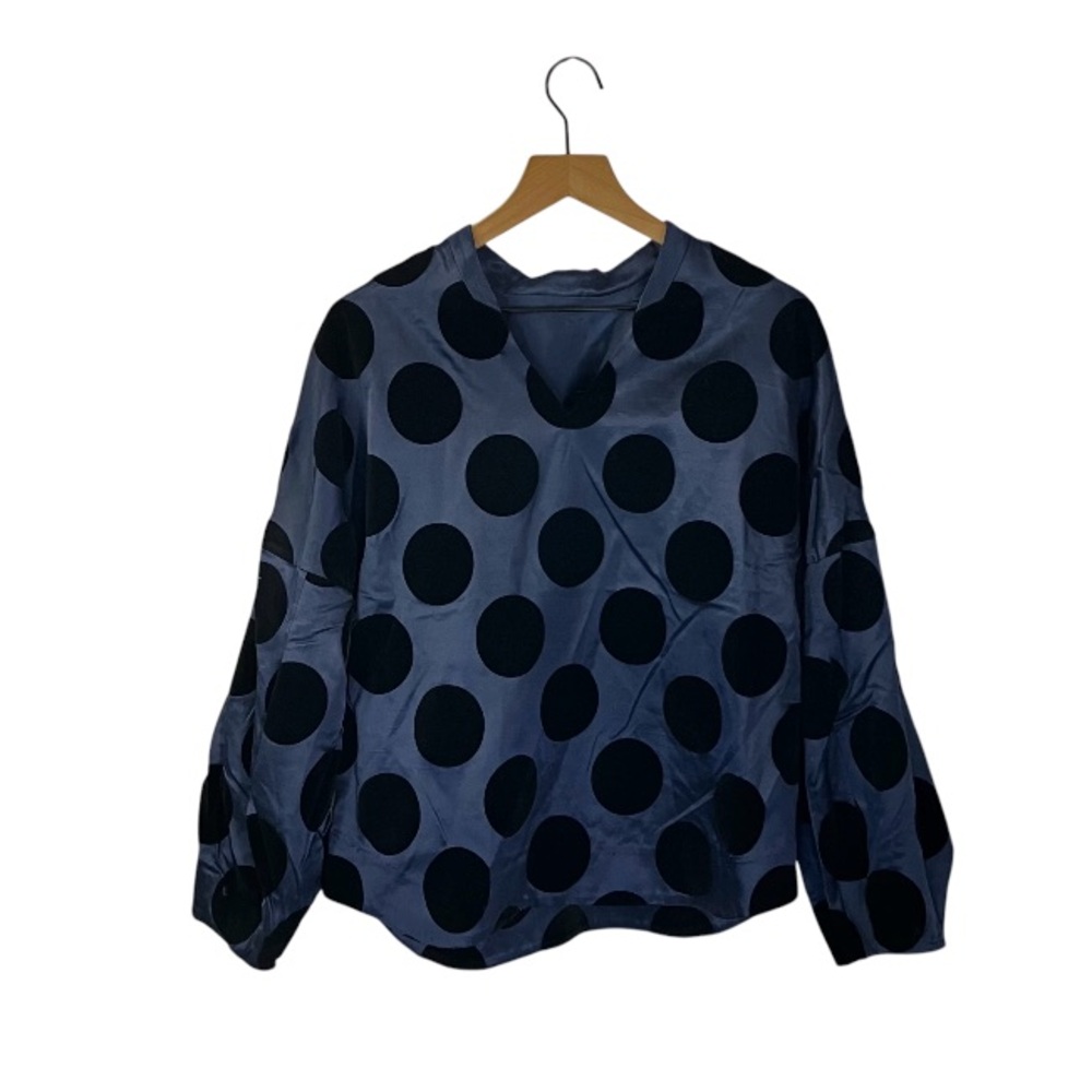Toga Pulla Flocked Dots Top